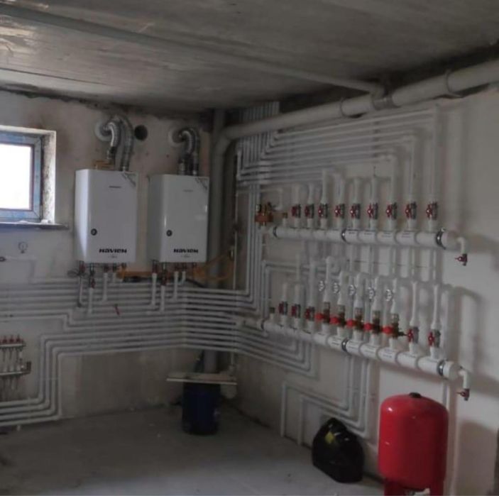 Отопление, водопровод, монтаж газ.котлов,теплый пол.