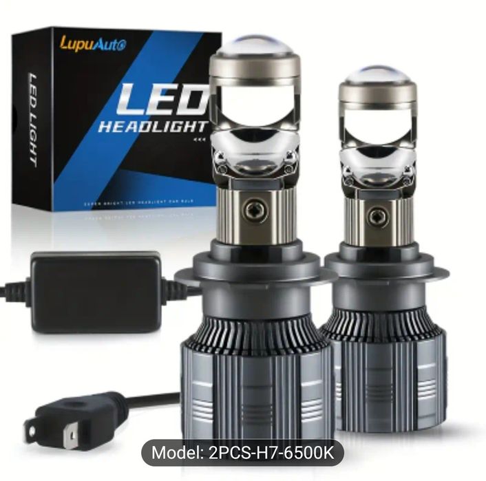 H7 led cu lupa si canbus
