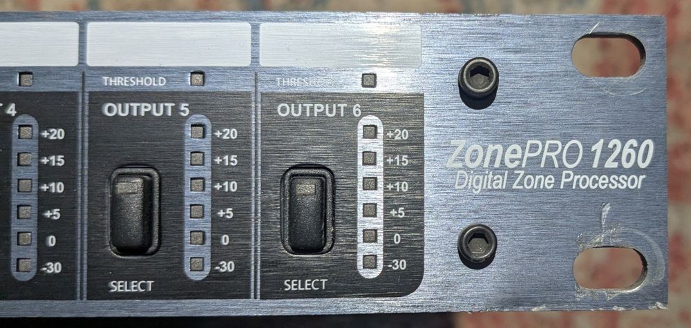 dbx zonepro 1260 цифровой звуковой процессор предусилитель
