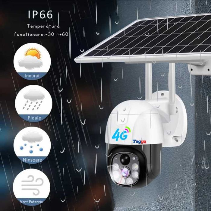 Cameracu cartiela 5 g cu panou solar