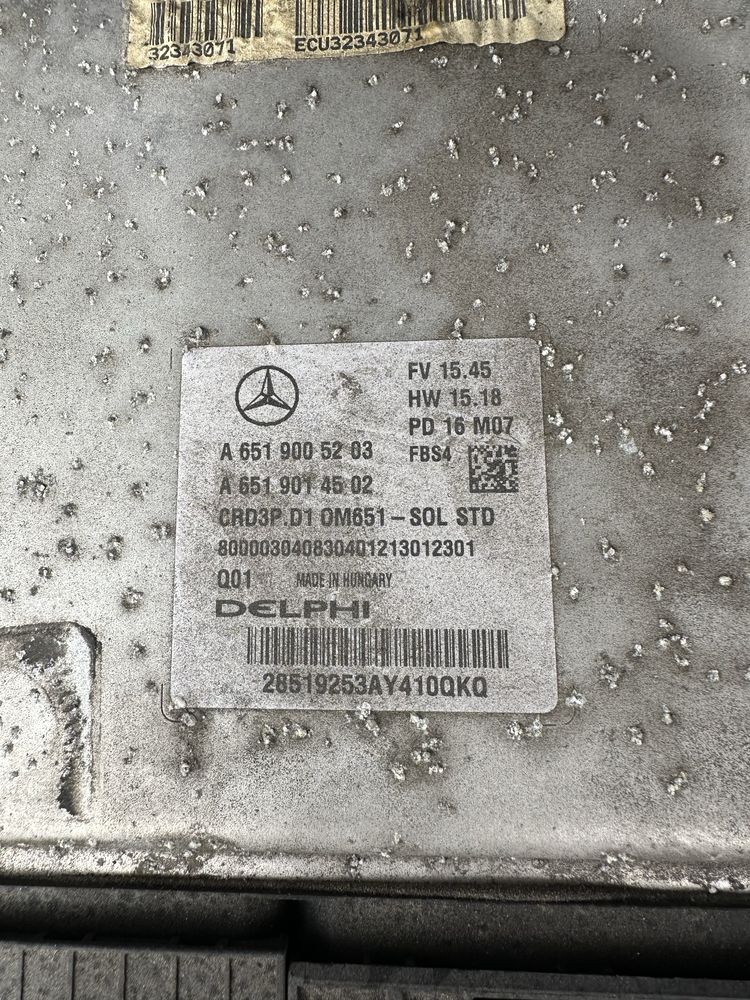 ECU компютър двигател Mercedes OM 651 E C CLS w204 w207 w212 w205 w218