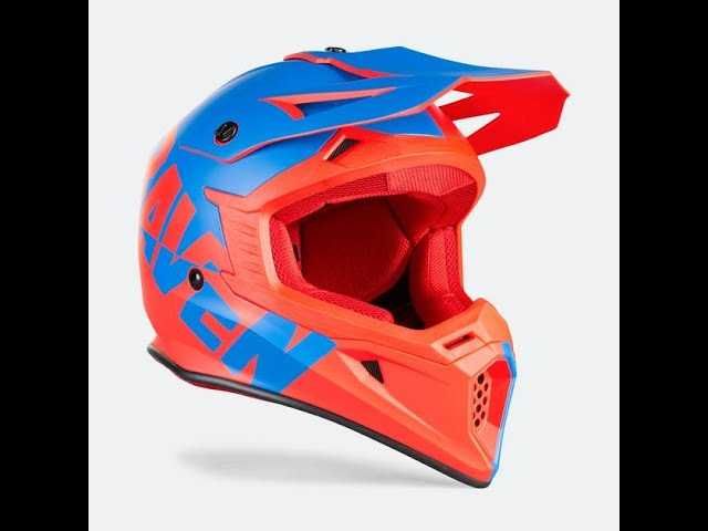 Мотокрос каска за мотор RAVEN AIRORNE SPLIT RED , L 59-60 NEW