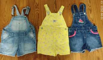 Lot salopete blugi denim Carter's 4 ani