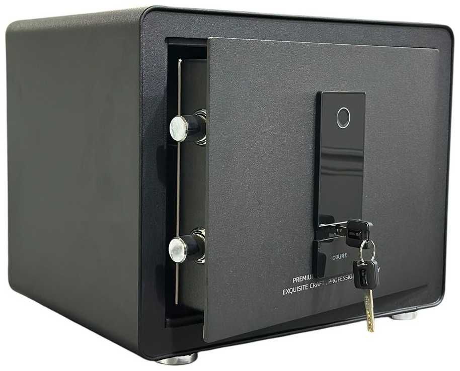 Seyf deli Сейф Deli 27321 с отпечатком пальца черный 30x38x29 17кг