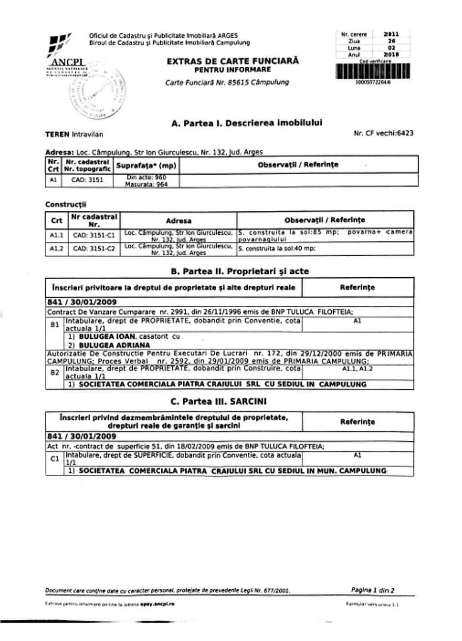 Constructie P+M  si teren langa Carol 1, pretabil locuinta