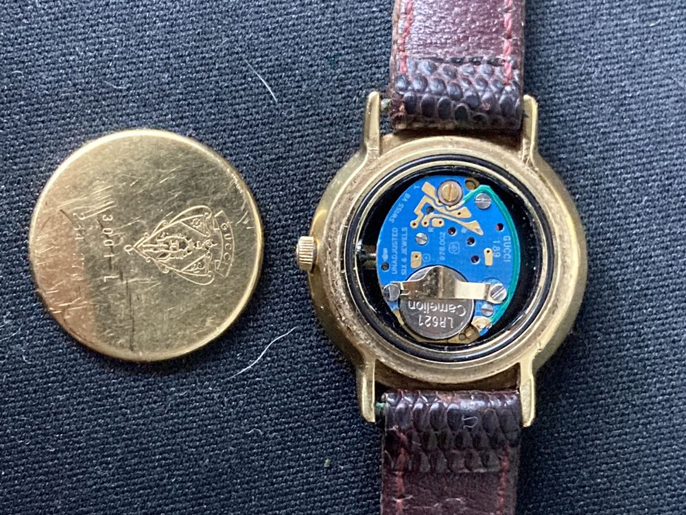Ceas Gucci de dama vintage placat cu aur