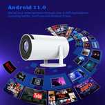 Преносим мини проектор, Android 11, HDMI връзка, USB, AV