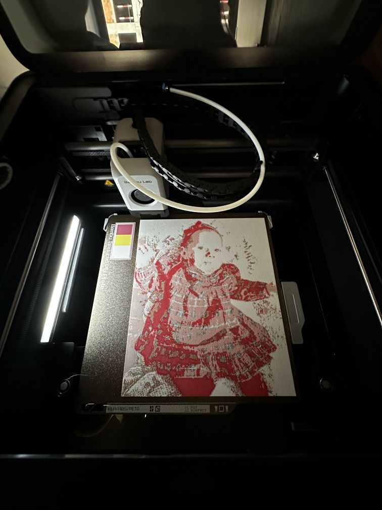 Colored Lithophane, Portret personalizat, Fotografie 3D color