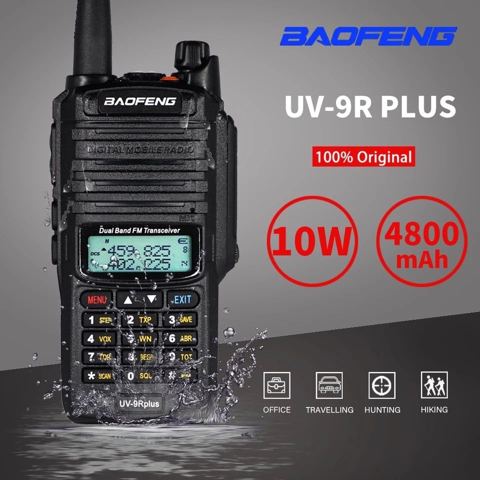 Baofeng UV9R Plus, 10W, 4800mAh, noua