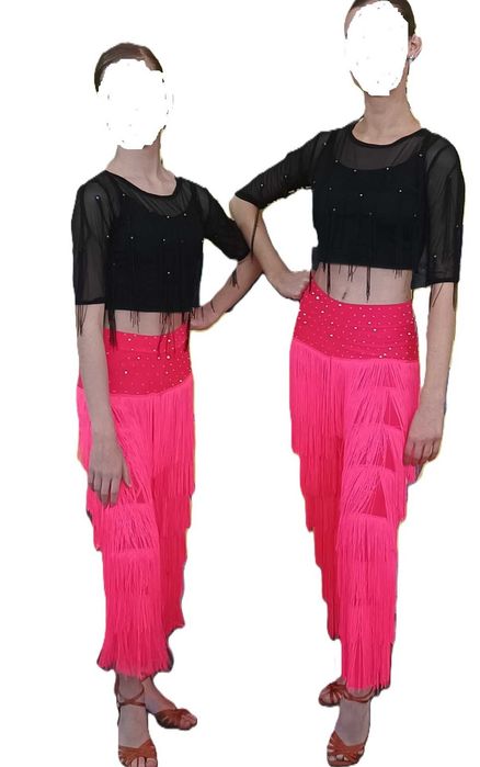 Рокля  за спортни танци - костюм от две части