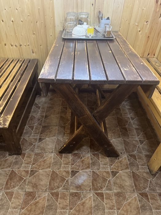 Стол и лавка комплект