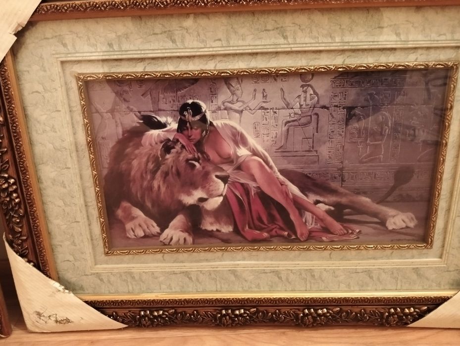 Картина Клеопатра со львом