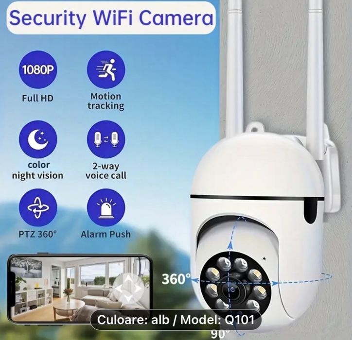 Camera supraveghere 1080P WiFi 360