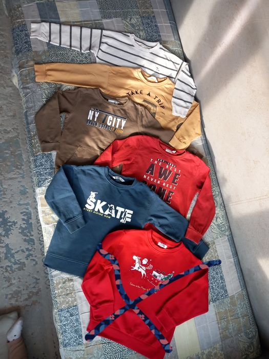 Lot 5 bluze groase  baiat 116 Mango Reserved  Name it