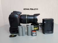 Nikon d 90 + grip, doi acumulatori si card 16 gb