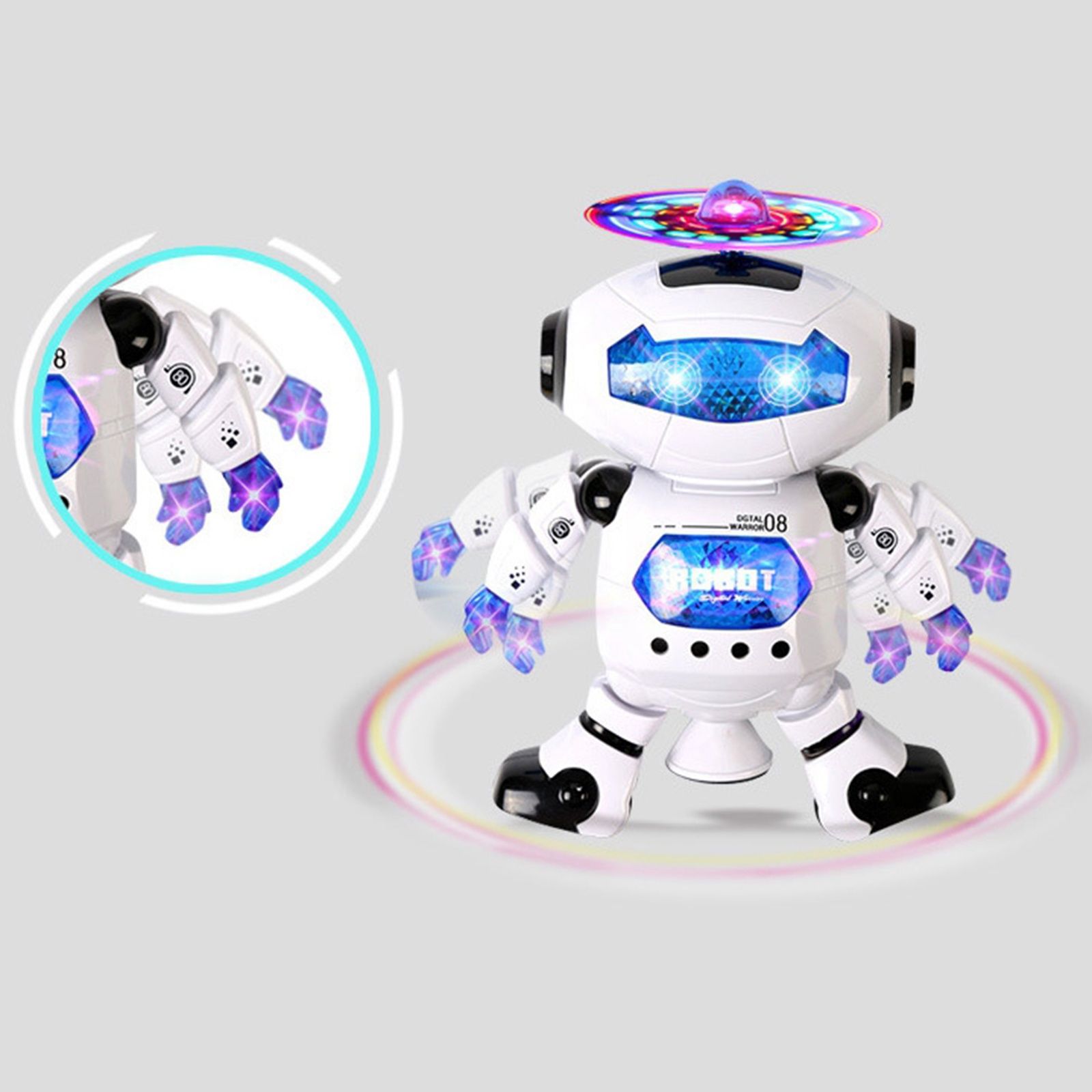 Танцующий светящийся робот Dancing Robot Детская игрушка музыкальный р