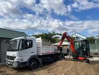 Miniexcavator și basculanta - fundații, săpături, fose, branșamente