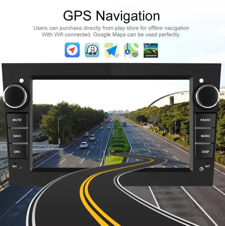 Navigatie Android 13, 2GB RAM 64GB ROM, pentru Opel Astra Corsa Zafira