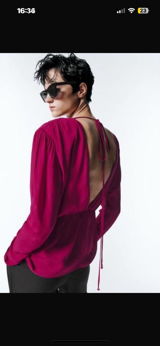 Блуза Zara с открытой спиной