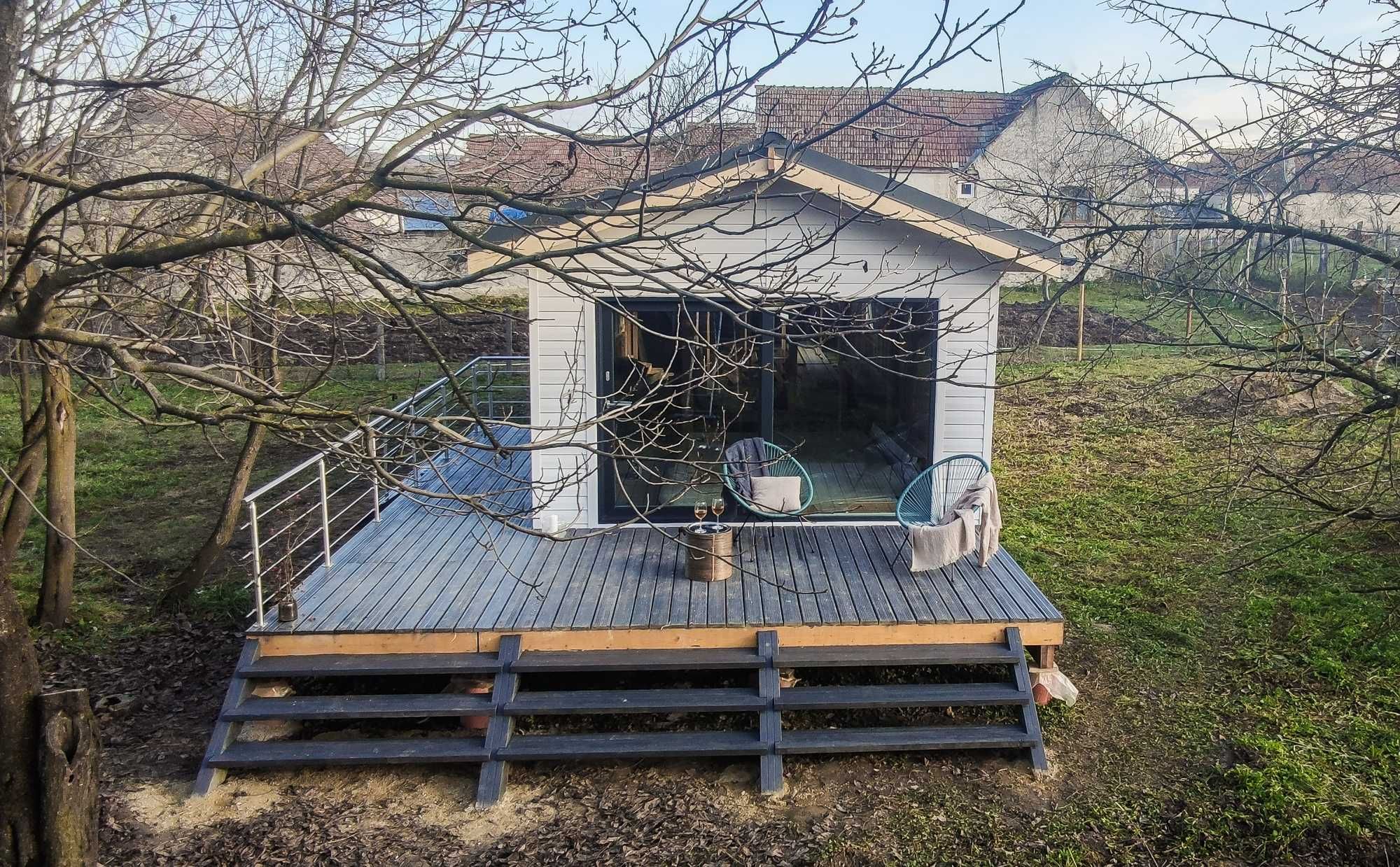Tiny House-cu/fara teren sat. Grid - 40 km de Bv sau 15 km Fagaras