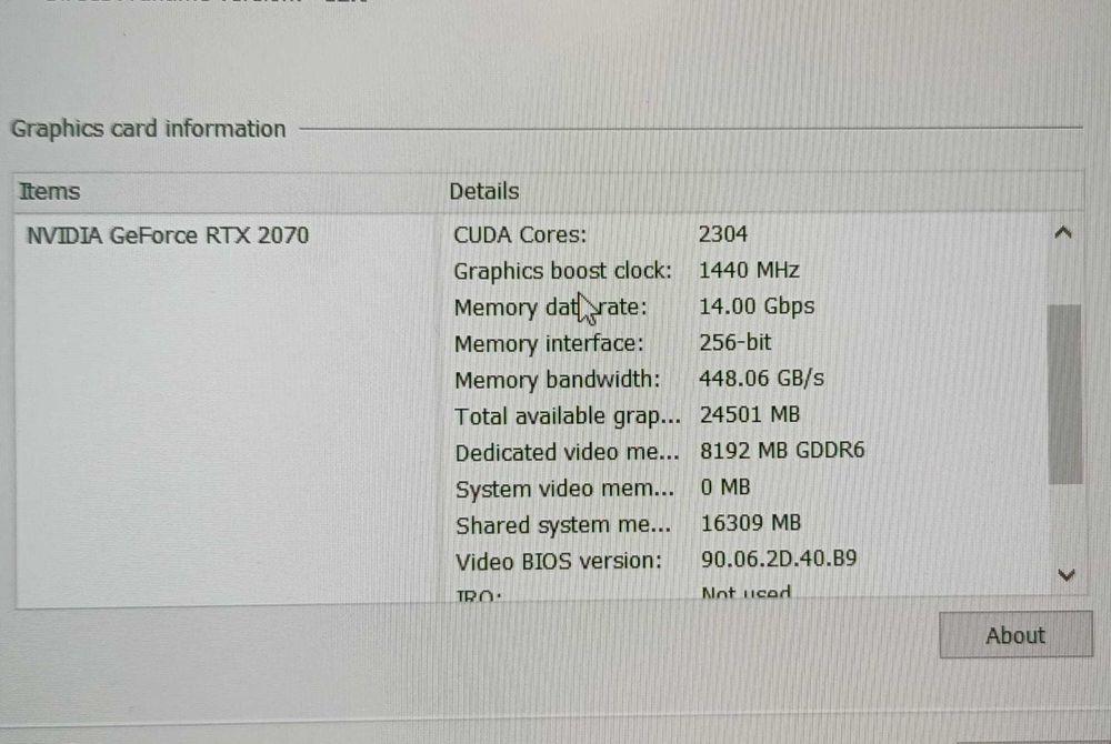 Laptop Gaming Asus ROG G531GW inte i9 RTX2070 display 240Hz