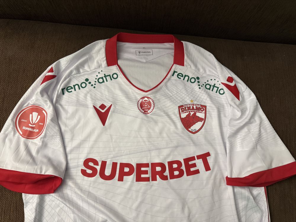 Tricou oficial de joc FC Dinamo București autograf Selmani marimea XL