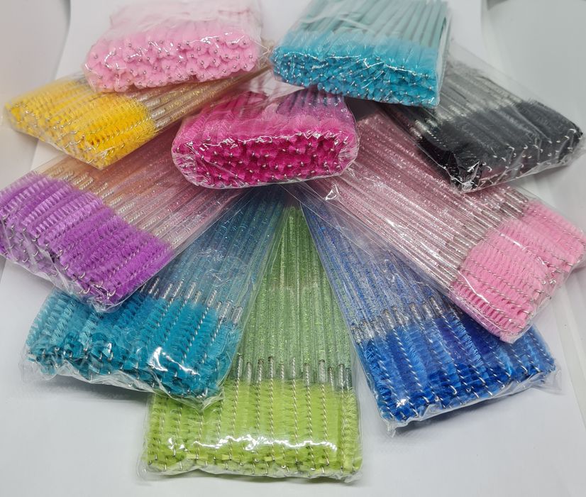 Четки за мигли, Микрофибърни четки, четки апликатори, Пръстени палетки