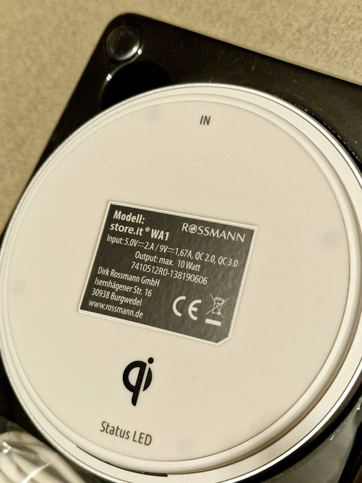 Incarcator wireless Samsung Huawei iPhone original German Rossmann 10W