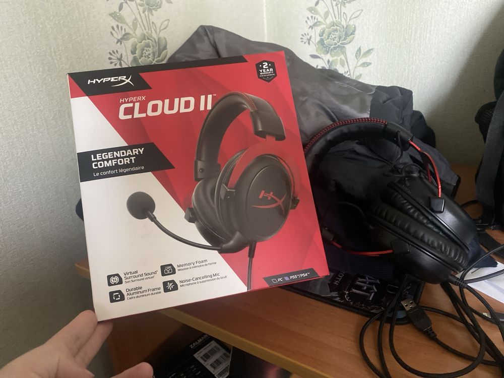 Наушники HyperX Cloud II черно-красный