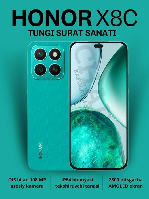 Honor x8c 128gb grey full