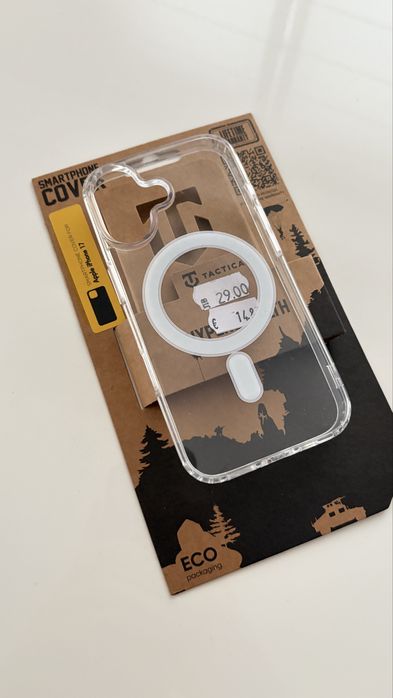 Прозрачен magsafe кейс за iPhone 17