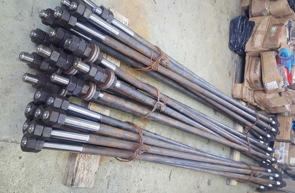 Фундаментные болты Тип 1.1, 1.2, 1.3, 2.1, 3.1 3.2, 4.1, 4.2, 4.3, 5