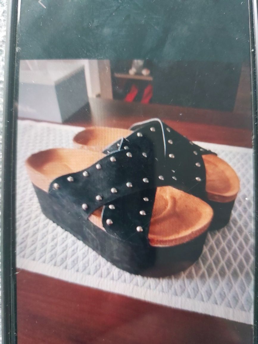 Saboti piele platform36