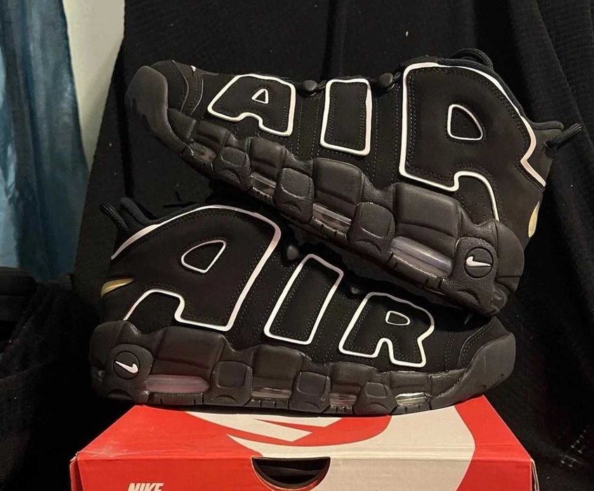 Uptempo Nike Air 96 Black&White Adidasi