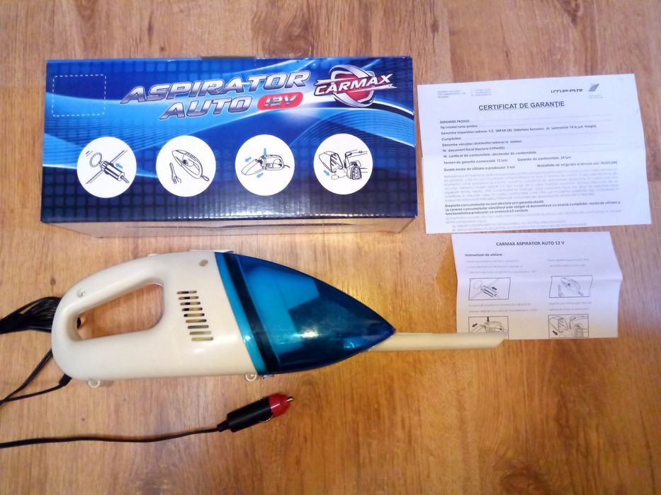 Aspirator Auto 60 w cu filtru de praf, 12 V, nou!
