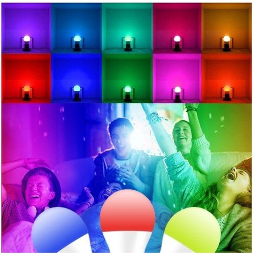 Многоцветна RGB LED крушка с дистанционно и различни режими