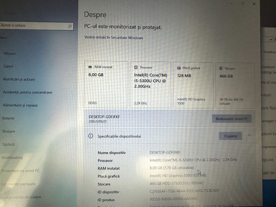 Lenovo T450 i5 Display 14 Touchscreen Hd+ 8 Gb Ram 128 gb SSD