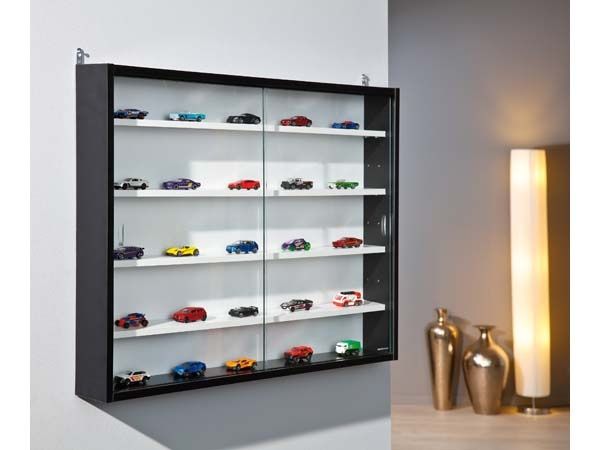Колекционерска витрина в черен цвят