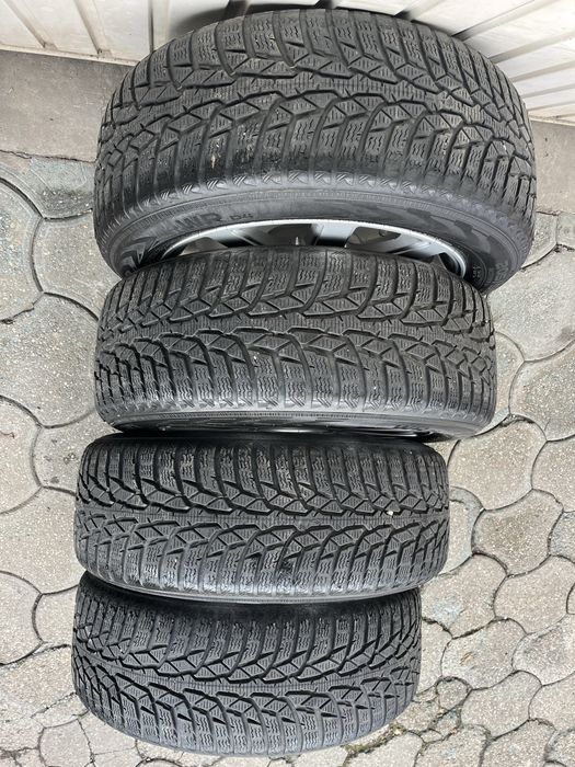 Jante 5x112mm, anvelope iarna 205/55 R16, Audi VW Seat Skoda Mercedes