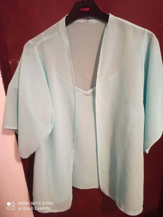 Top bluza cu cardigan de  dama de vara marime 36\S un set