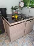 Set gradina vidal x ,9 piese, masa, 4 fotolii, 4 scaune mici 2200ron
