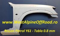 Aripa Nissan Patrol Y61 - Fabricat din tabla 0.8 mm - Stanga / Dreapta