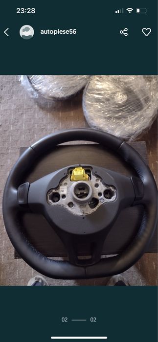 Volan impecabil cu padele volkswagen passat b8 piese dezmembrari