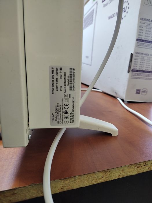 Конвектор Теси, с гаранция, купен началото на 2025г.