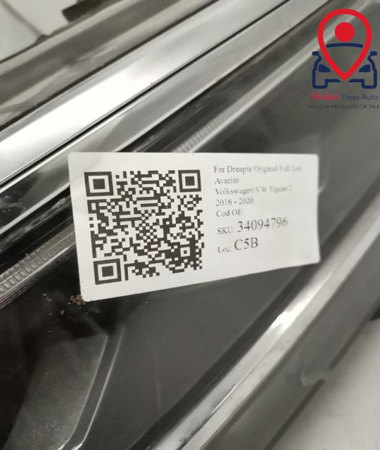 Десен фар Оригинален Пълен Лед Авариран Фолксваген ВВ / Volkswagen VW