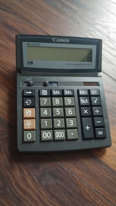 Canon Соларен калкулатор WS-1610H, 16-разряден, черен