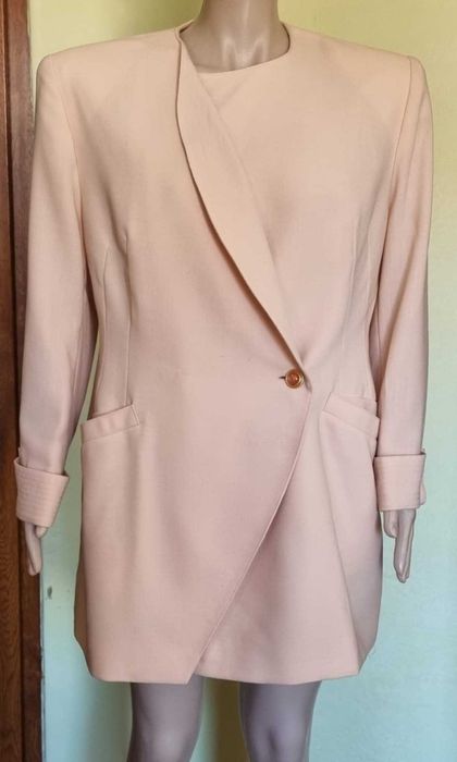 Blazer tip sacou lung Comma, marimea 44, 100% lana