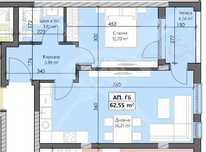 Двустаен апарамент Кършияка 403-14636