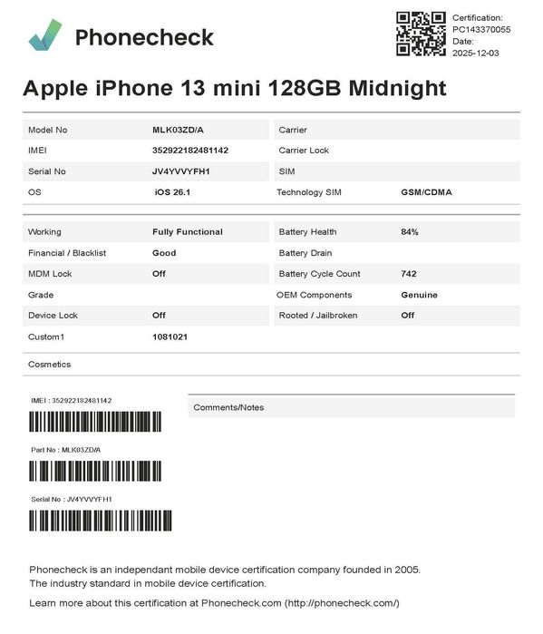 Iphone 13 mini impecabil