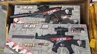 Super set pusca mitraliera AKM 47,automata,electrica,usb,bile bonus!